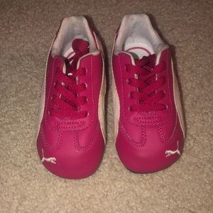 Pink Puma toddler sneakers